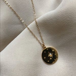 Gold Solar Coin Pendant